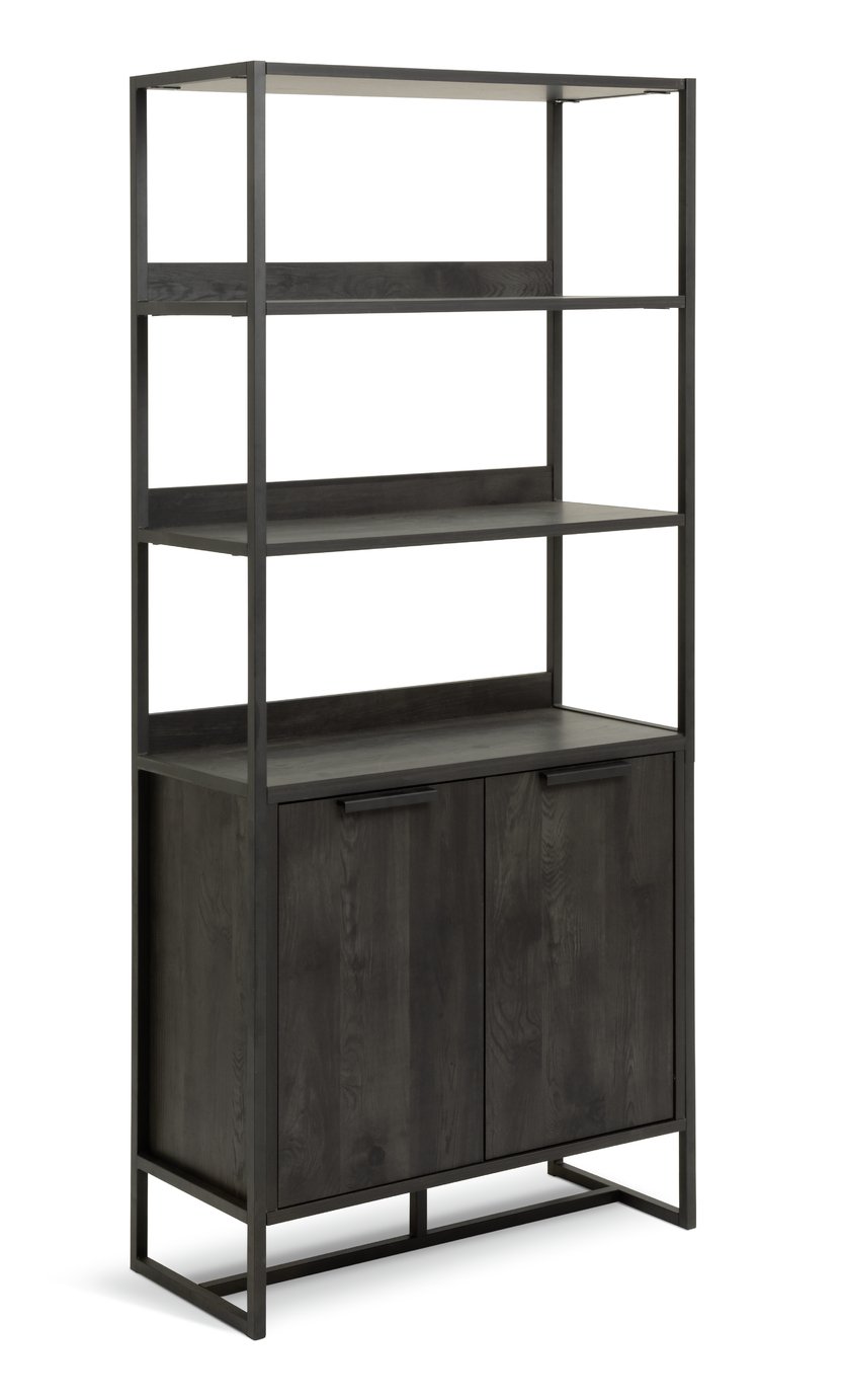 Habitat Nomad 2 Door Display Cabinet - Black