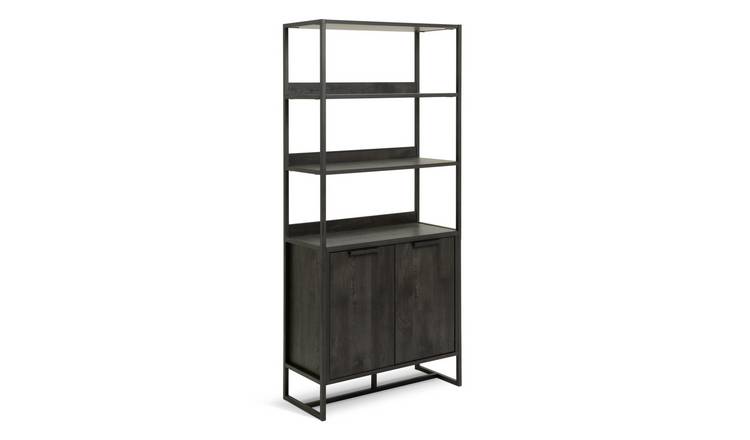 Black display outlet cabinet argos