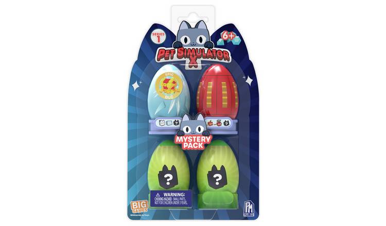 Pet Simulator X Series 2 Big Games 2 Pack Mystery Eggs w/ Rare DLC Code (4  Eggs)