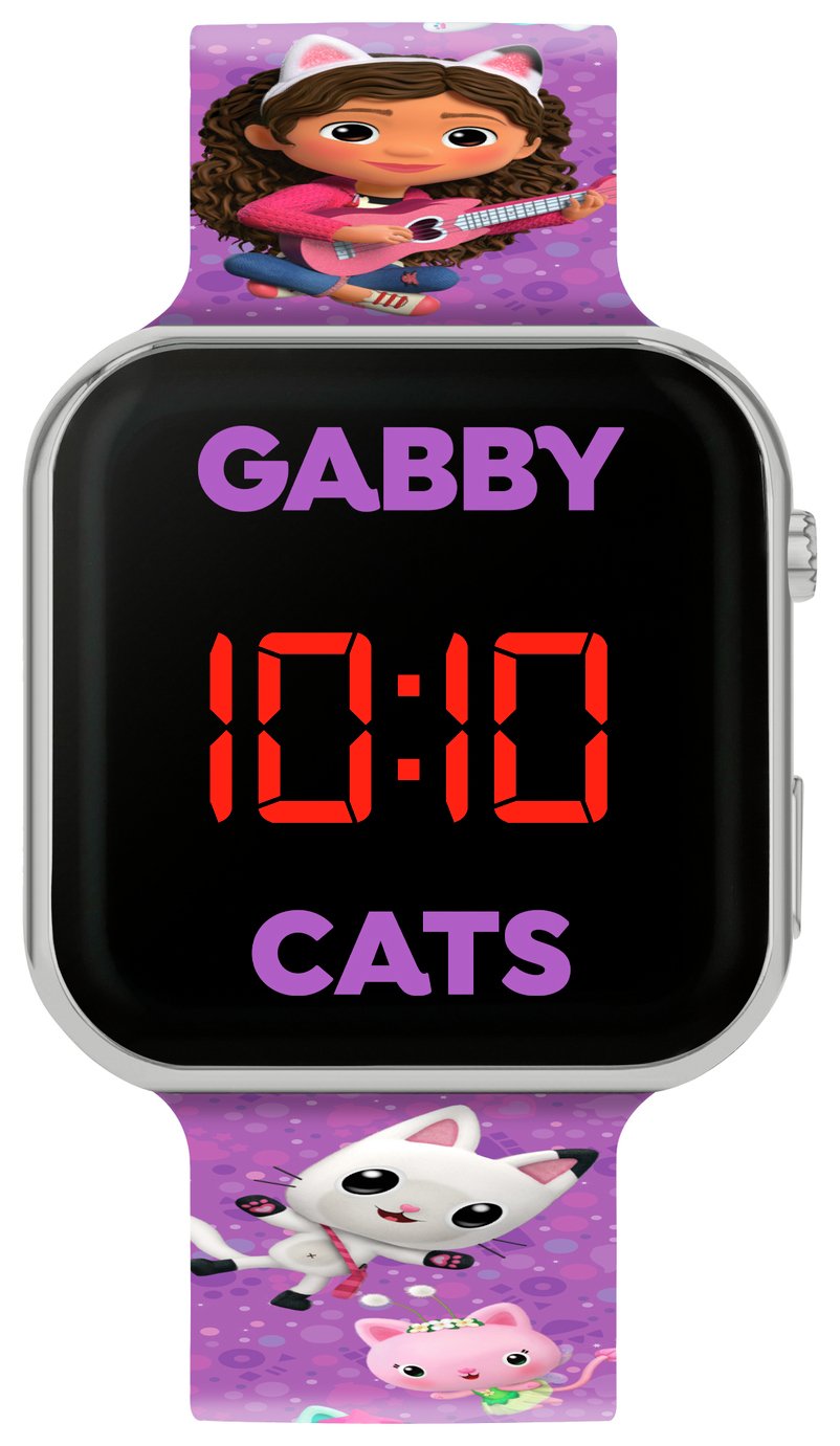 Gabby's Dollhouse Purple Strap LED Watch