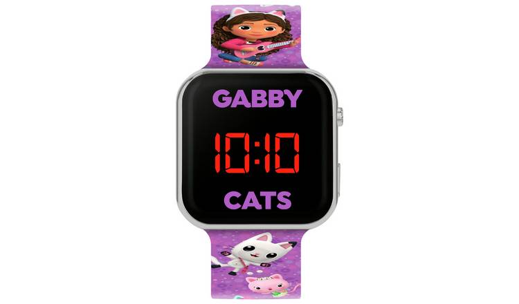 Gabby's Dollhouse Purple Strap LED Watch
