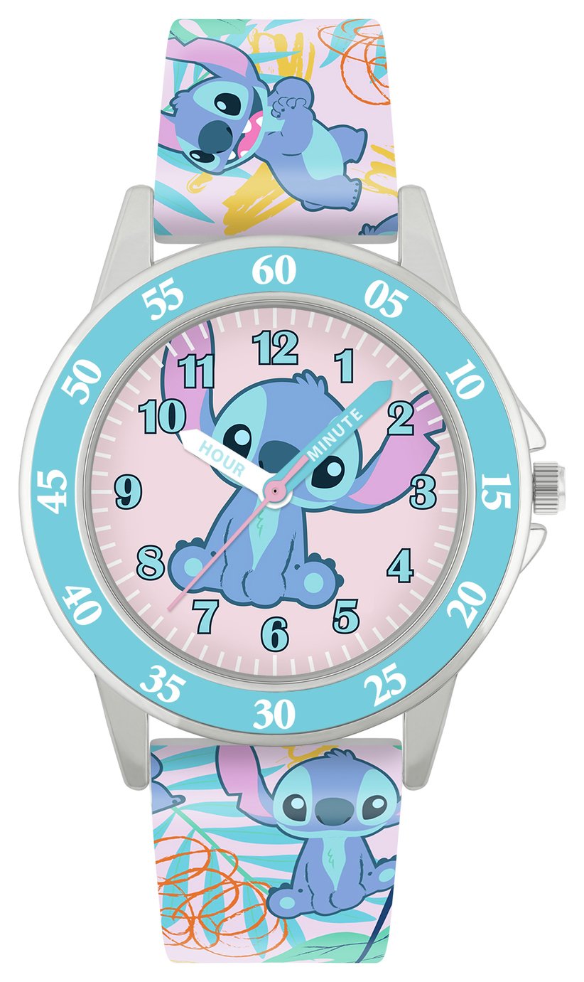 Disney Lilo and Stitch Blue Printed Time Teacher Strap Watch