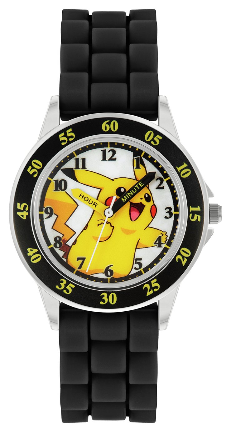 Pokemon Black Time Teacher Strap Watch