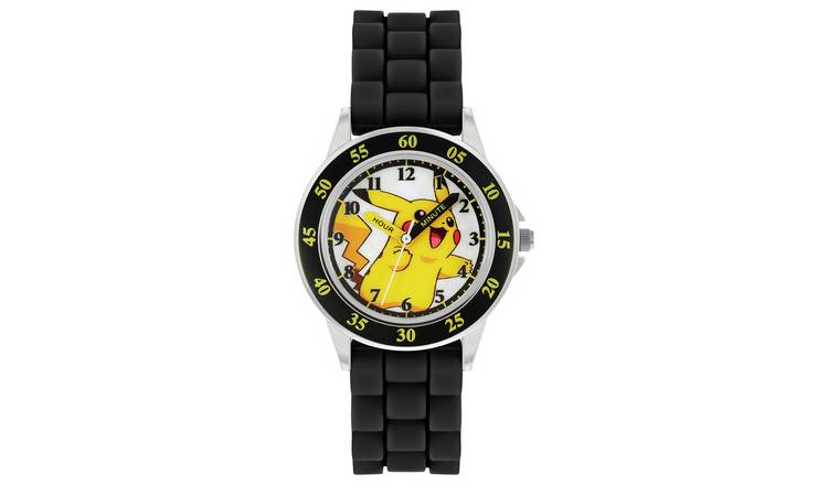 Pokemon Black Time Teacher Strap Watch