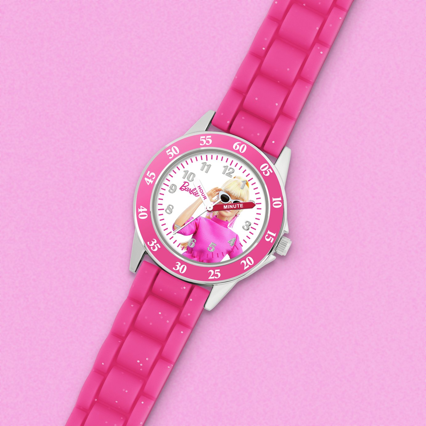 Barbie Pink Time Teacher Strap Watch