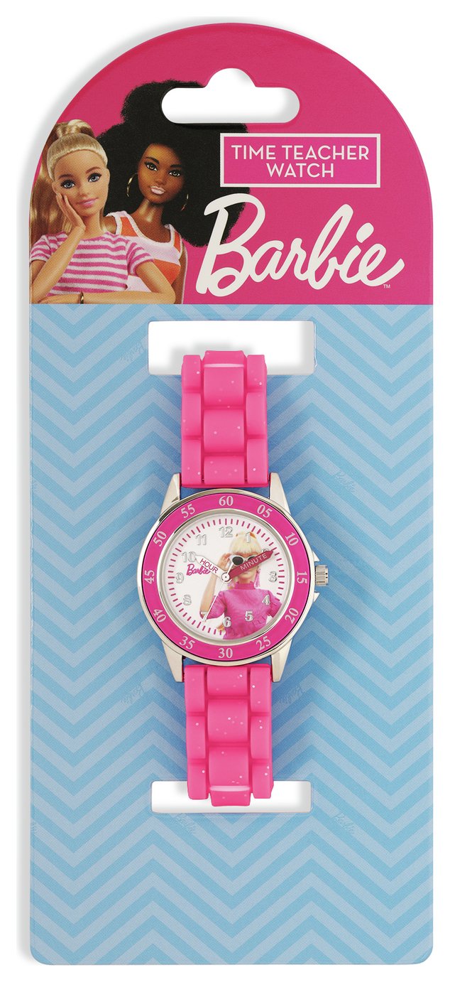 Buy Barbie Pink Time Teacher Strap Watch | Kids watches | Argos