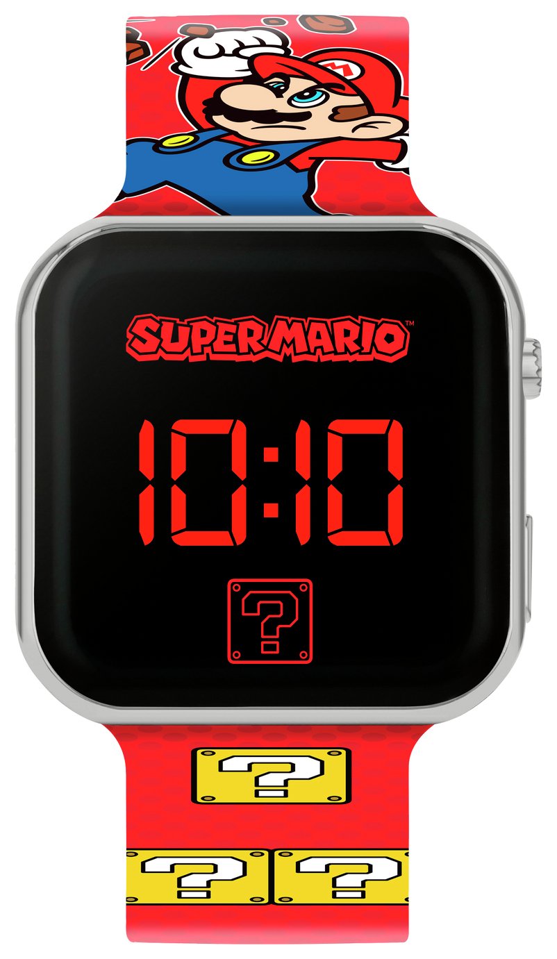 Nintendo Kinds Red Super Mario LED Digital Watch