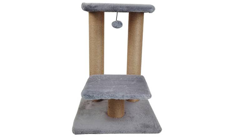 Buy Two Tier Cat Scratching Perch Grey Cat furniture and scratchers Argos