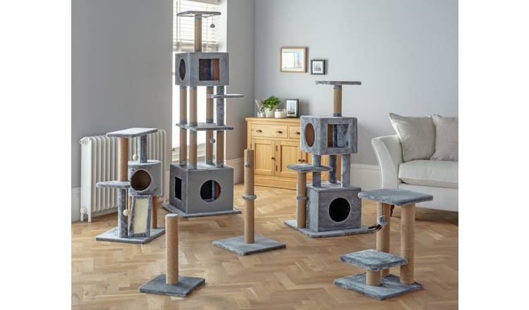Argos Sale Argos Cat Towers Buy Scratch Post Extra Tall-Grey Cat