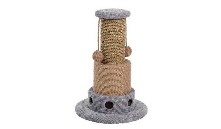 Cat Entertainment Scratcher Post-Grey