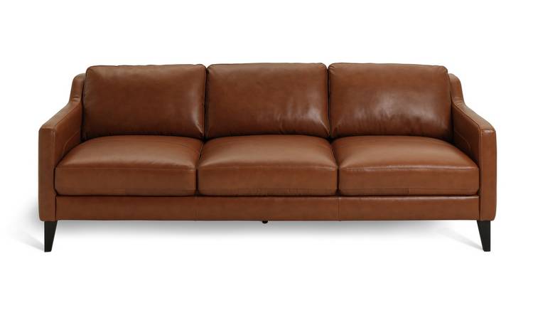 Light tan deals leather couch