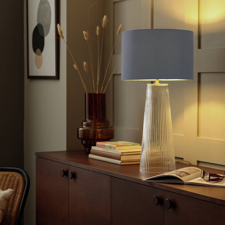 Argos Home Charcoal Easy Fit Drum Lampshade - 30cm 0