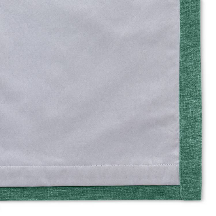 Habitat Plain Chenille Blackout Lined Eyelet Curtains -Green 0