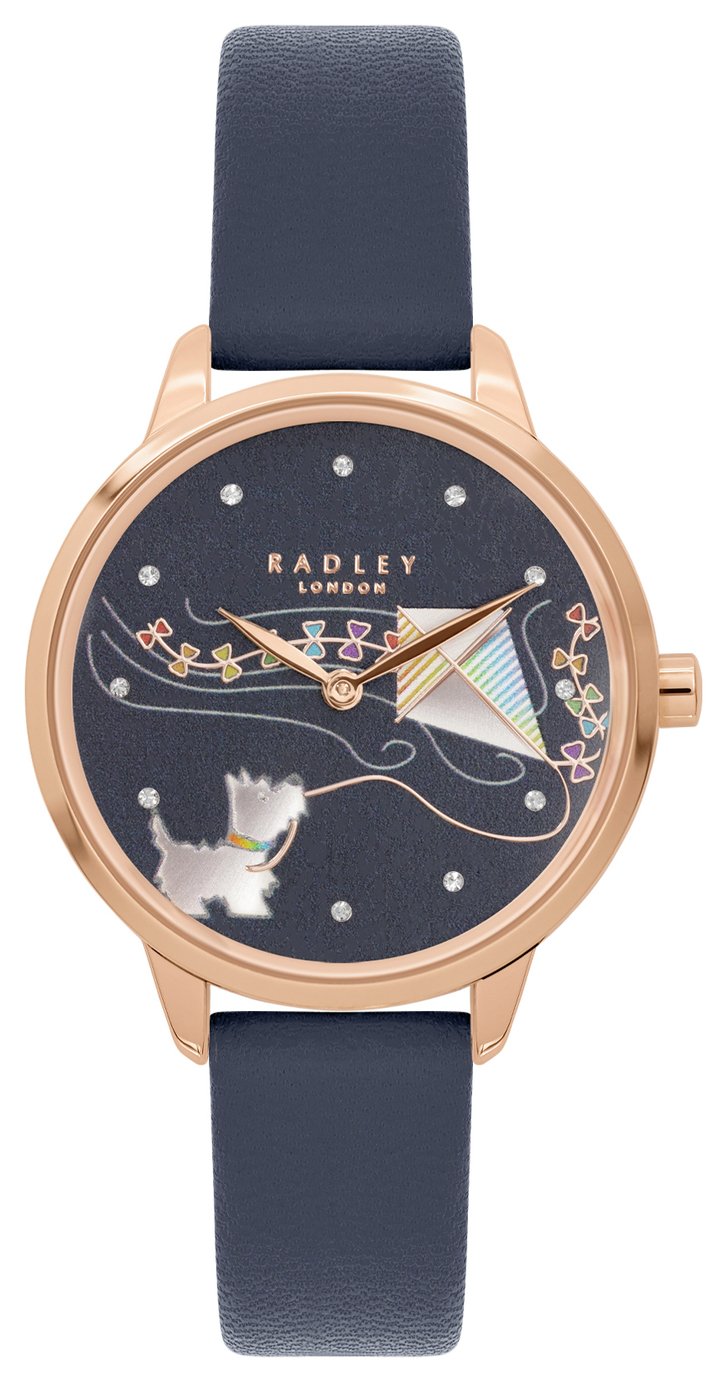Radley Responsible Recycled Navy Blue Leather Strap Watch