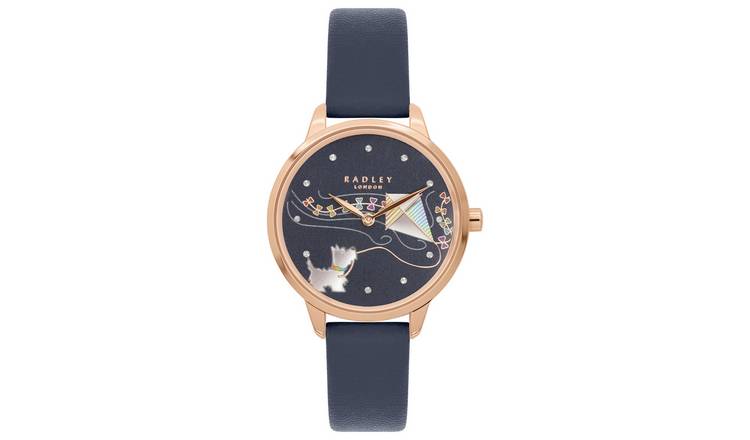 Buy Radley Responsible Recycled Navy Blue Leather Strap Watch Womens watches Argos