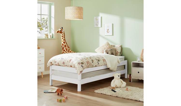 Habitat Odin Stacking Guest Bed With 2 Kids Mattress -White