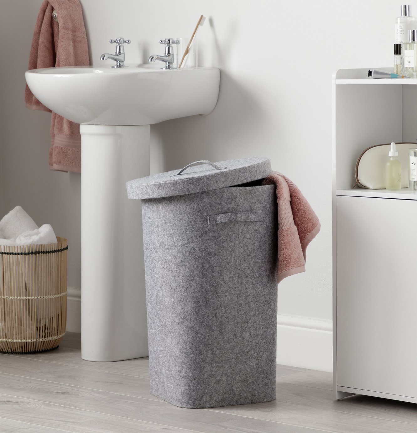 Argos Home Round Felt Laundry Basket Reviews Updated February 2024