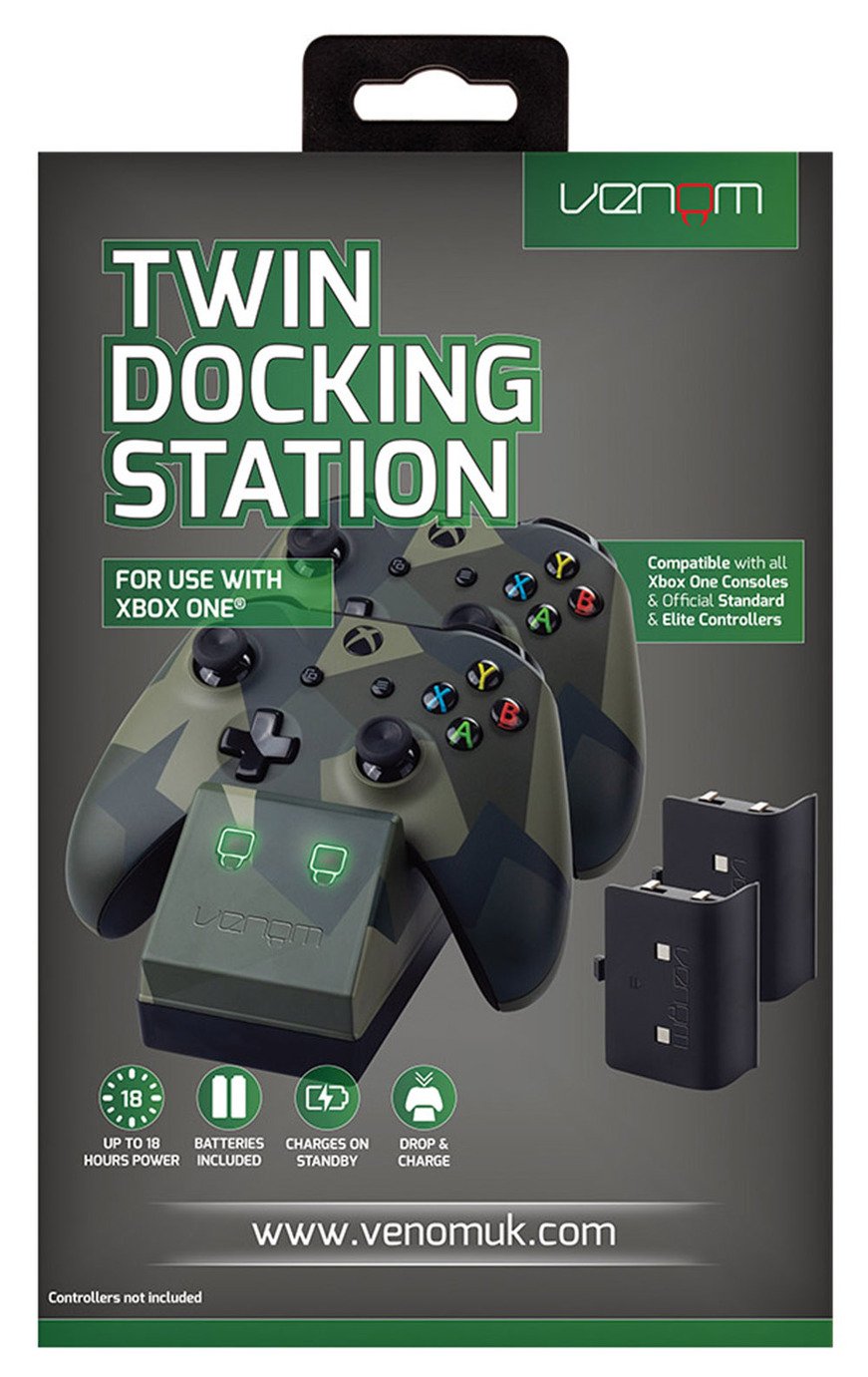 Venom Xbox One Twin Charging Dock & 2 Battery Packs - Camo