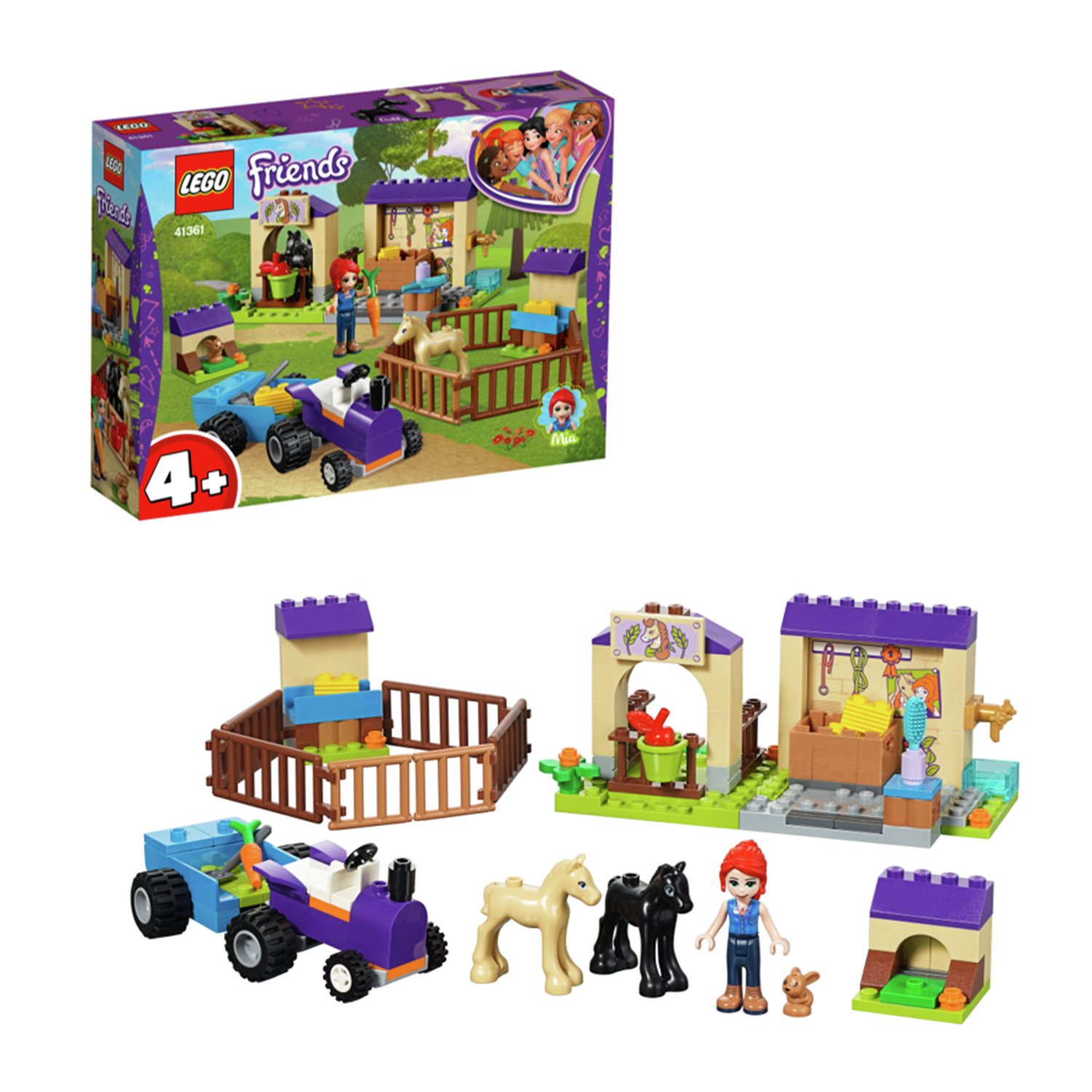 LEGO Friends Mia's Foal Stable Playset - 41361