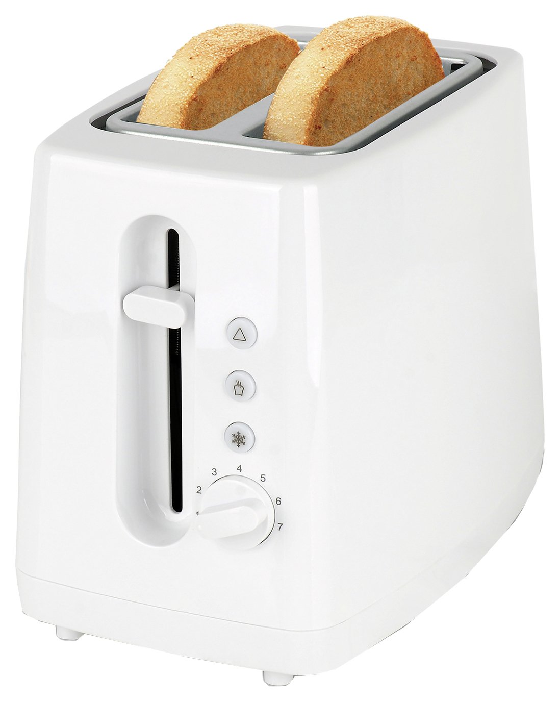 Cookworks New Basic 2 Slice Toaster - White