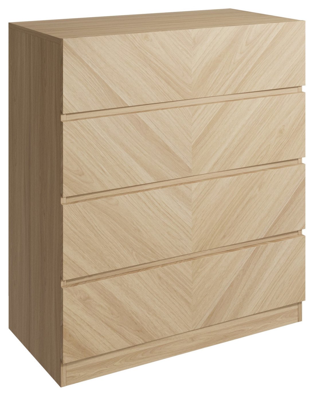 GFW Catania 4 Drawer Chest - Oak