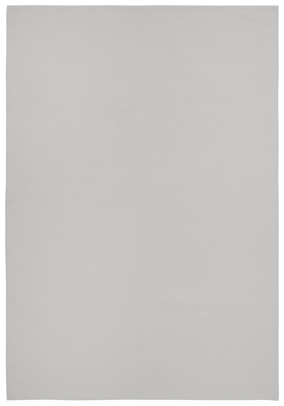 Argos Home Plain Cotton Flatweave Rug - Grey - 60x90cm