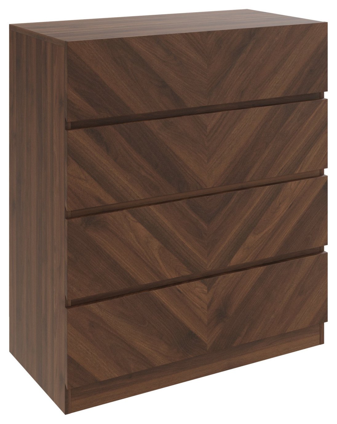 GFW Catania 4 Drawer Chest - Walnut