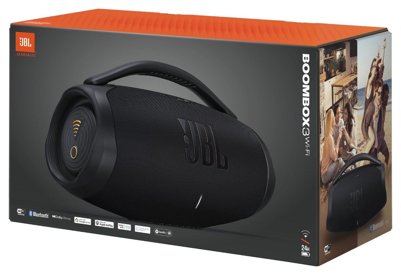 Buy JBL Boombox 3 Bluetooth & Wi-Fi Portable Speaker - Black