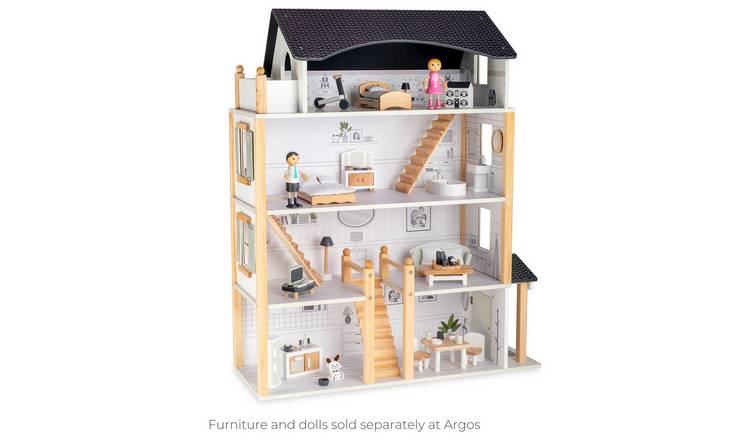 Argos wooden best sale dolls house