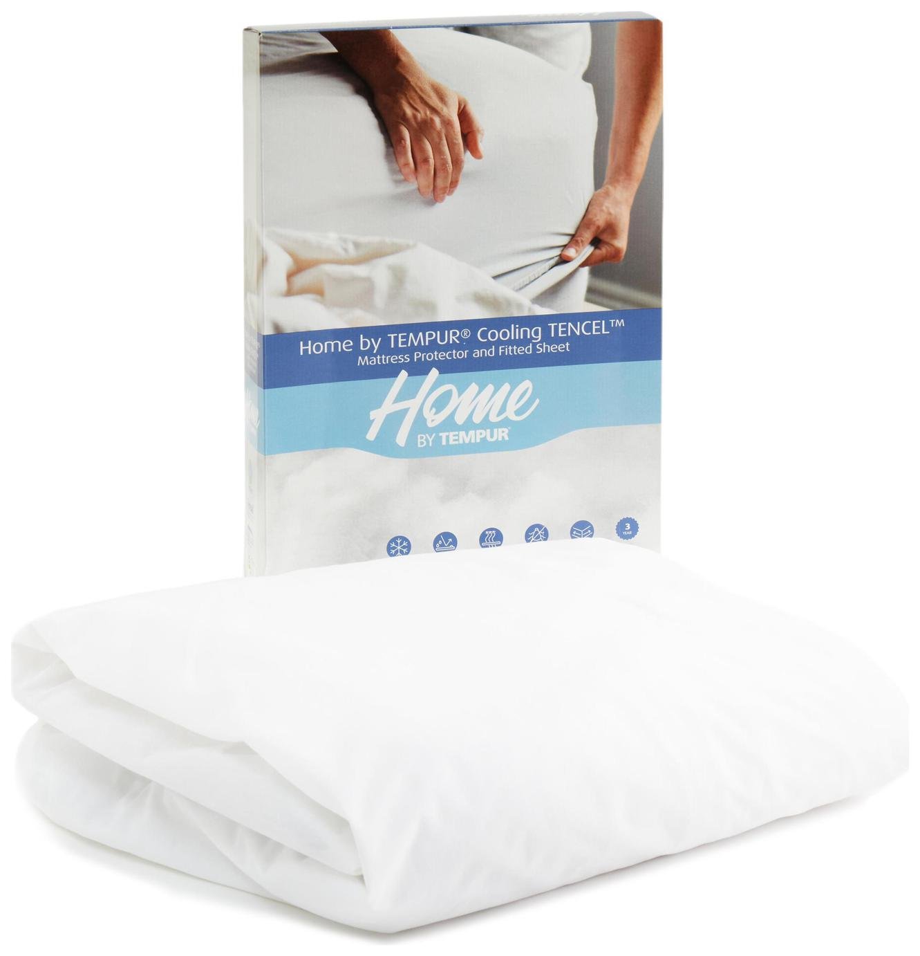 Tempur Cooling Mattress Protector & Fitted Sheet - Superking