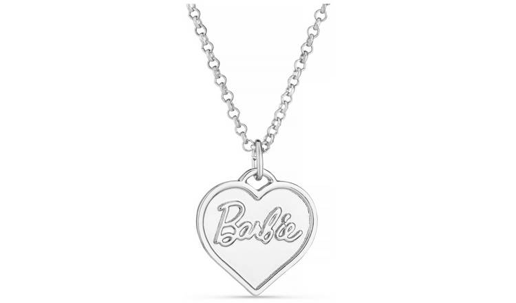 Buy Barbie Silver Coloured Heart Charm Pendant Necklace, Womens necklaces