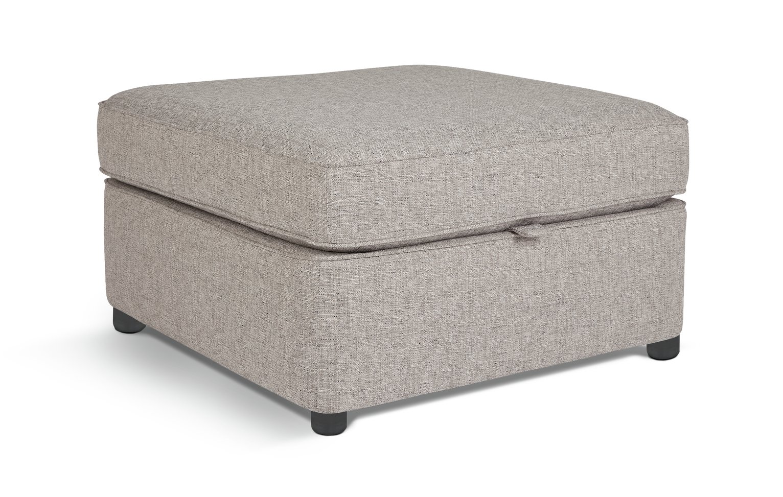 Habitat Atticus Fabric Storage Footstool - Grey