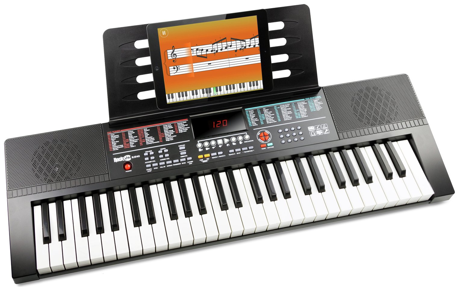 RockJam RJ540 54 Key Portable Electronic Keyboard Piano