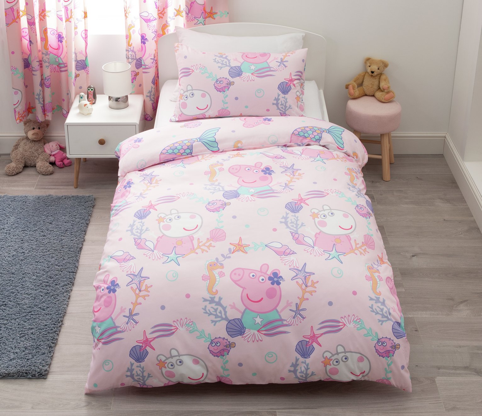 peppa pig cot bedding