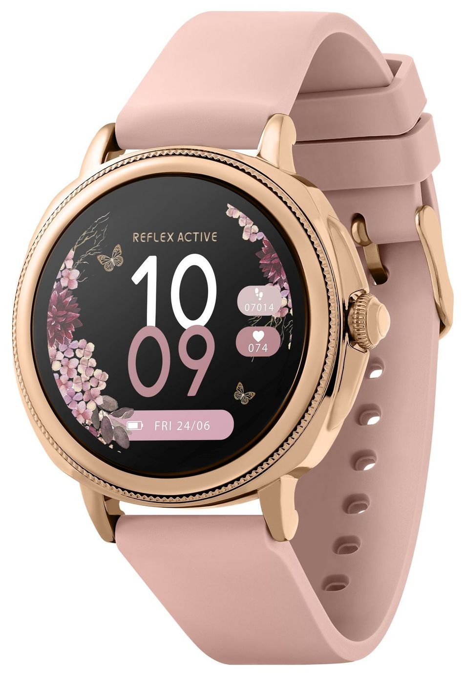 Reflex Active Series 25 Pink Strap Smart  Watch