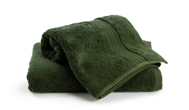 Forest green bath towel hot sale