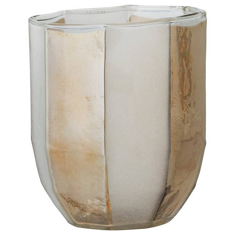 Bloomingville Jalil Glass Votive - White & Gold 0