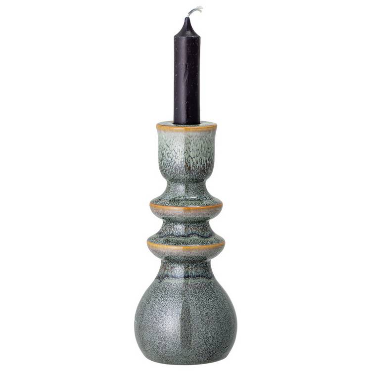 Bloomingville Emie Stoneware Candle Holder - Grey 0