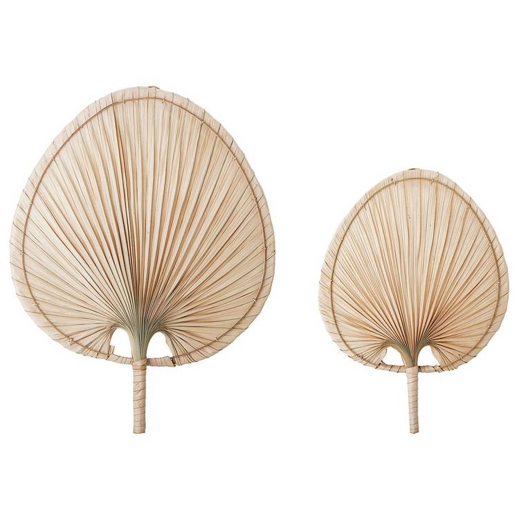 Bloomingville Palm Leaf Wall Décor - Set of 2 - Natural 0