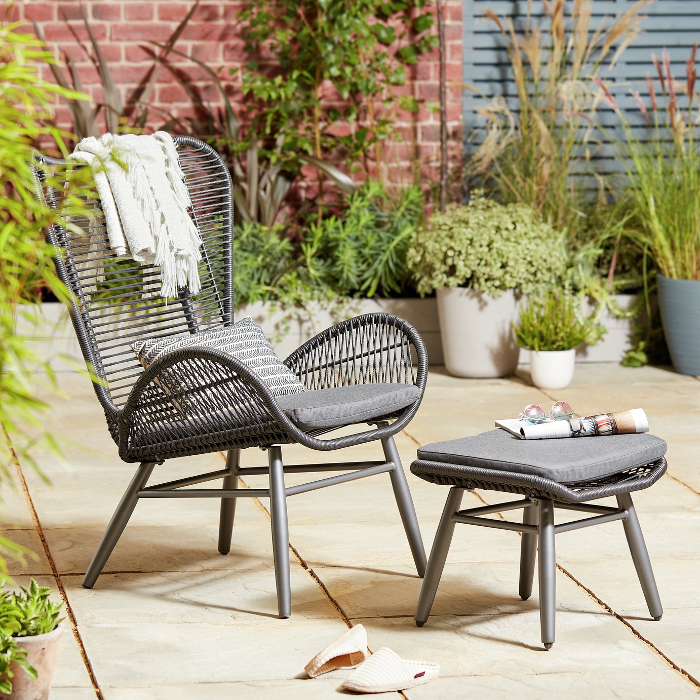 Argos Home Butterfly Garden Chair and Footstool Review