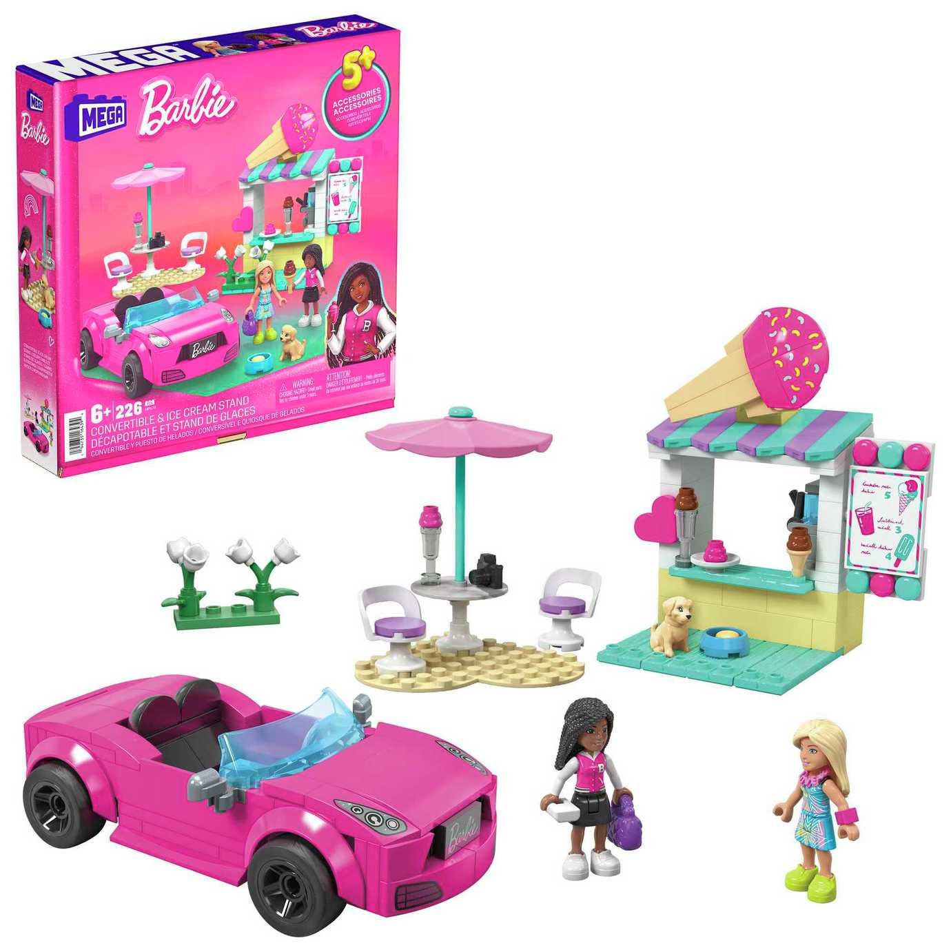 Mega Barbie Building Set -Convertible & Ice Cream Stand