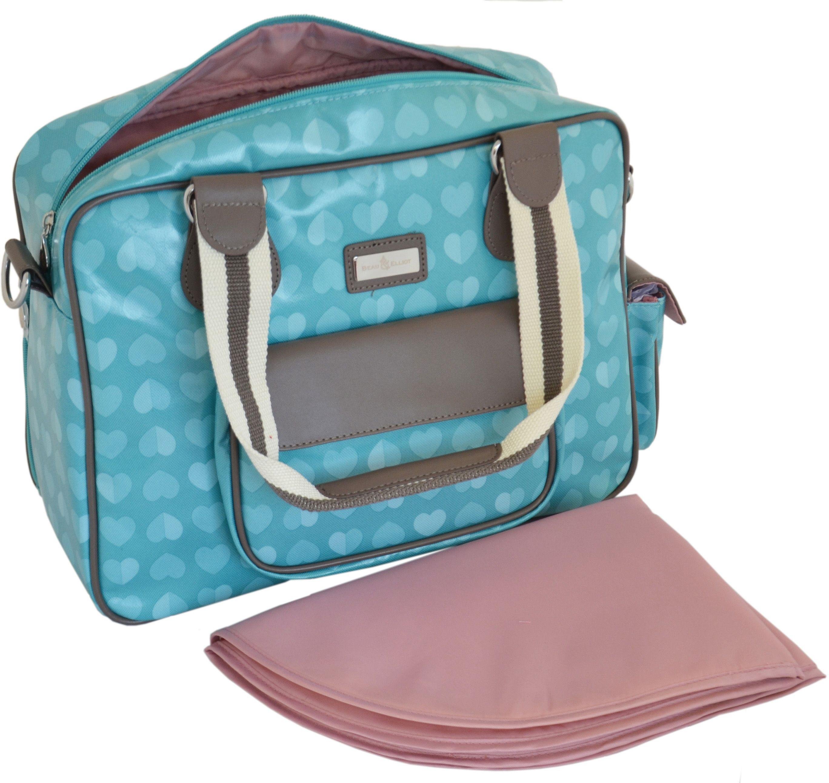 Beau and Elliot Confetti Baby Changing Bag - Aqua.