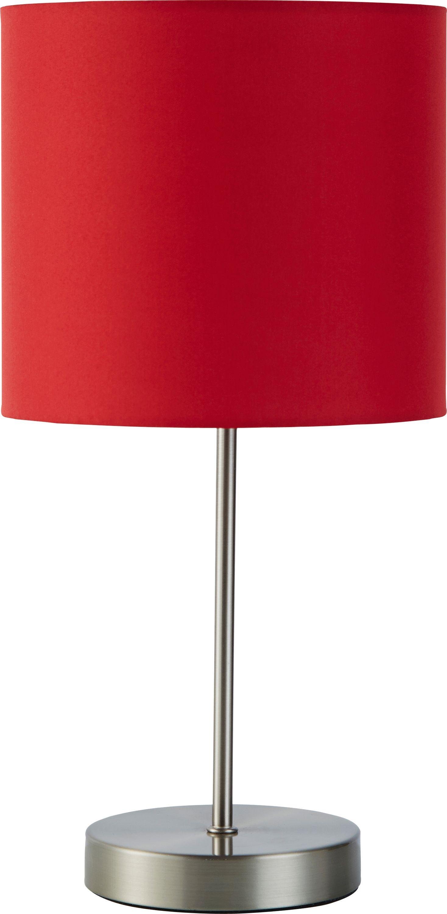 Argos Home Satin Stick Table Lamp - Poppy Red