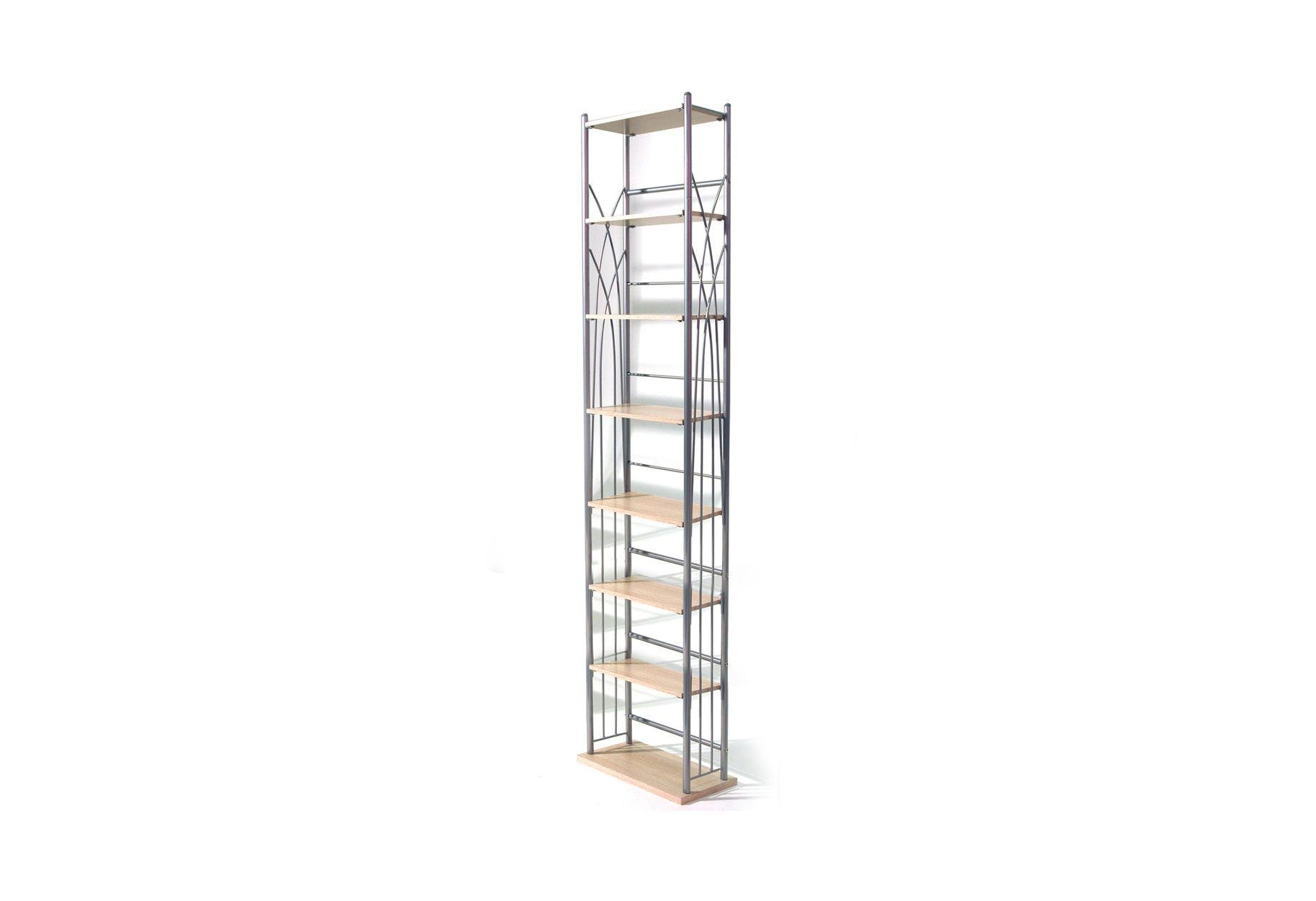 Large Media Storage Tower - Silver