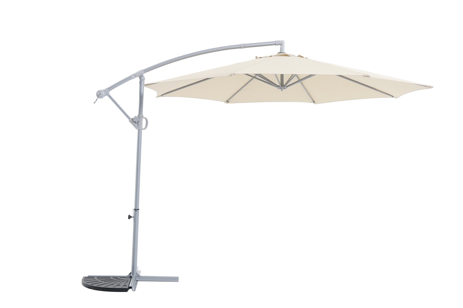 Argos Home Rotating Overhanging Garden Parasol - Cream