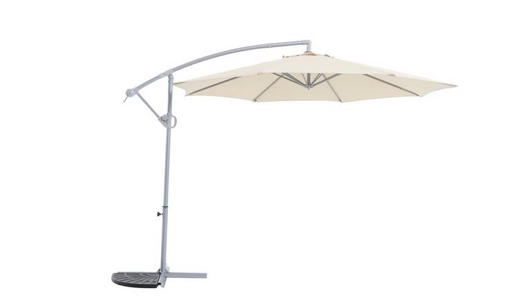 Buy Argos Home Rotating Overhanging Garden Parasol Cream