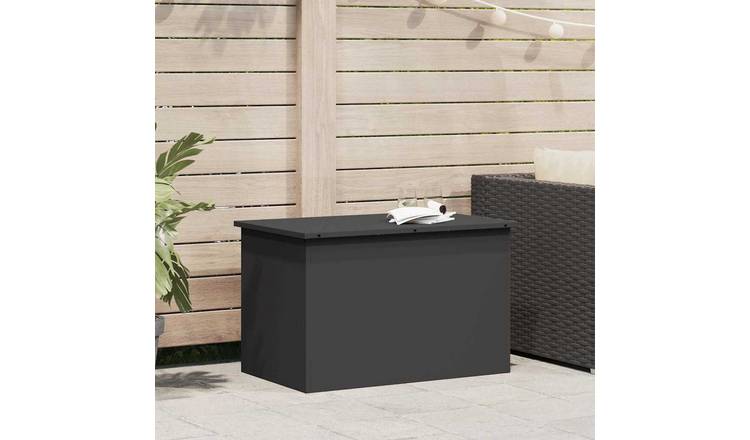 Walplus Steel Outdoor Storage Box - Black - 80 x 50.5 x 50 cm