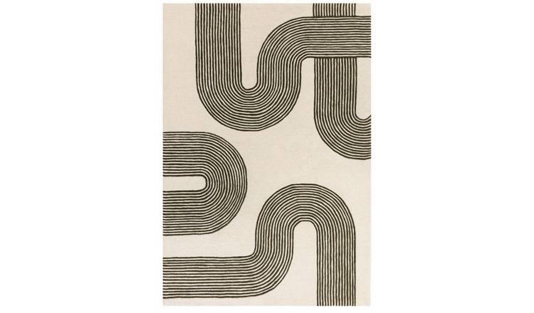 Mega Flooring Green Handmade Abstract Rug - 120 x 170cm