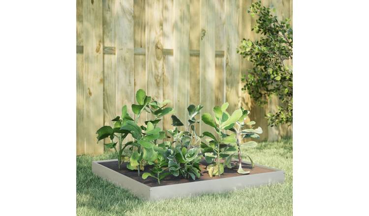 Walplus Stainless Steel Raised Garden Bed - 100 x 100 x 18.5 cm