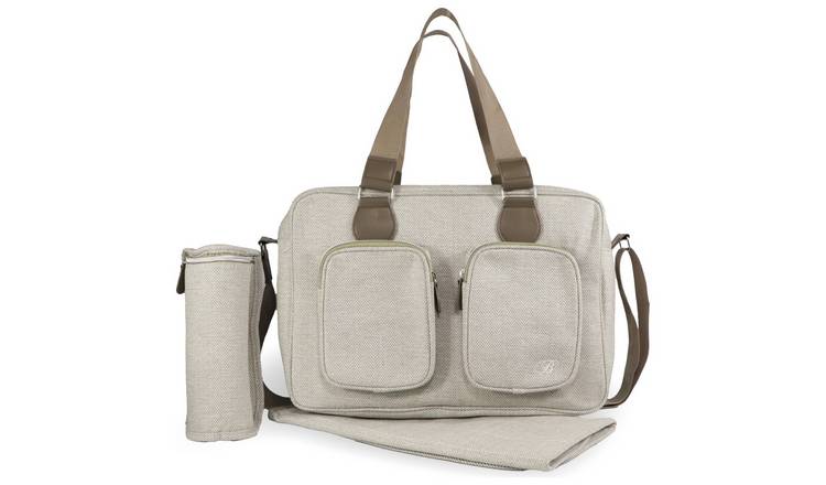 Buy My Babiie Deluxe Changing Bag Oatmeal Herringbone Changing bags Argos